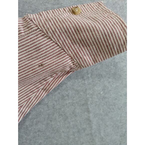 Solutions Original Shirt Women's Medium Red Button Down Top Farm Embroidered VTG - Picture 8 of 10